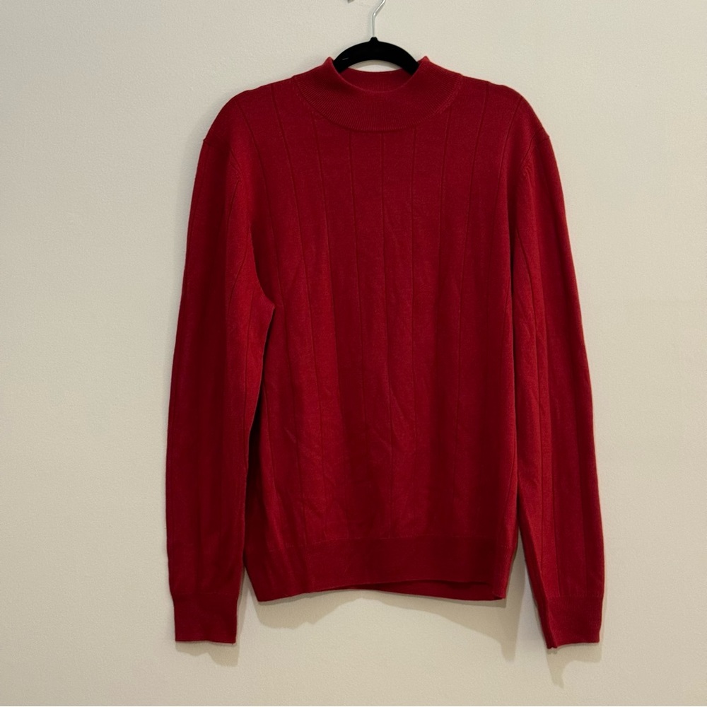 Jos. A. Bank men’s red wool sweater L
